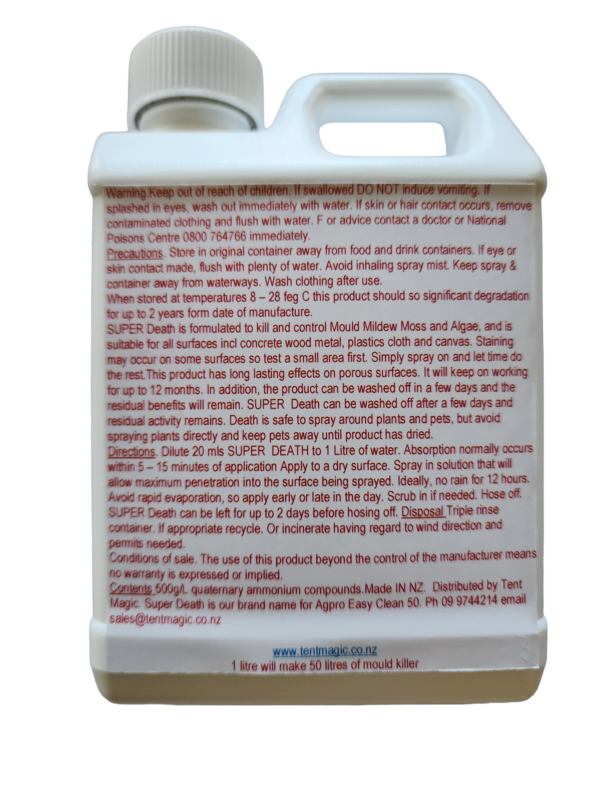 Tent Magic Super Death 500 mls Concentrate - Image 2